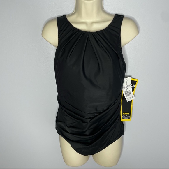 Miraclesuit Swim Miraclesuit Rock Solid Regatta Highneck One Piece